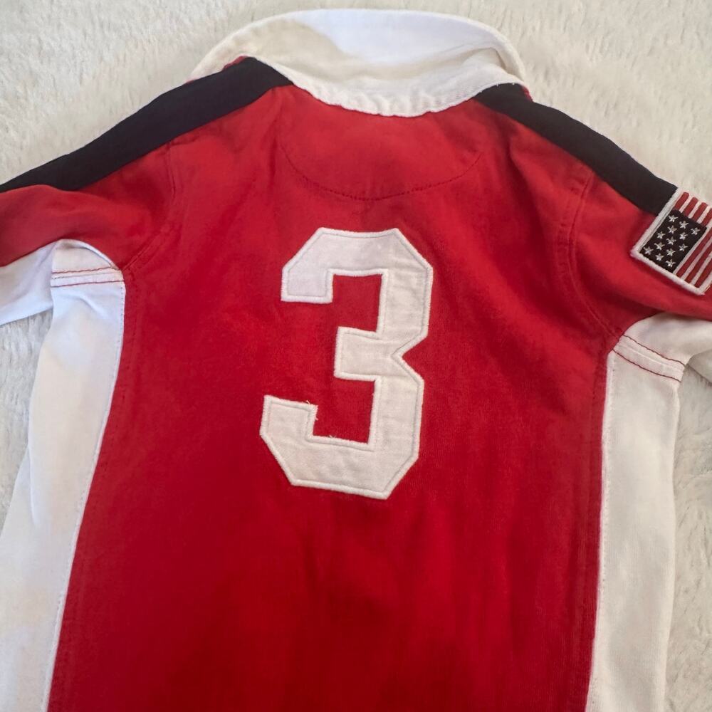 Ralph Lauren Baby Boys Romper sz 3 M Large Pony Logo Romper - Picture 3 of 8